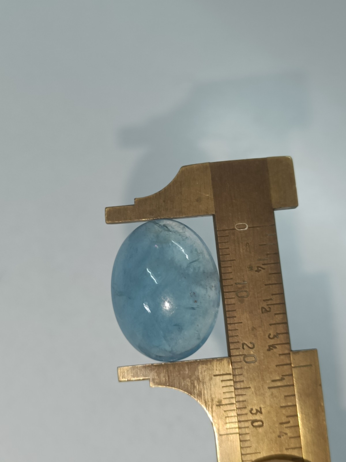 Aquamarine Dark Blue Color Oval Cab 17.5 x 22.5 x 9 MM 24 Ct Natural Gemstone