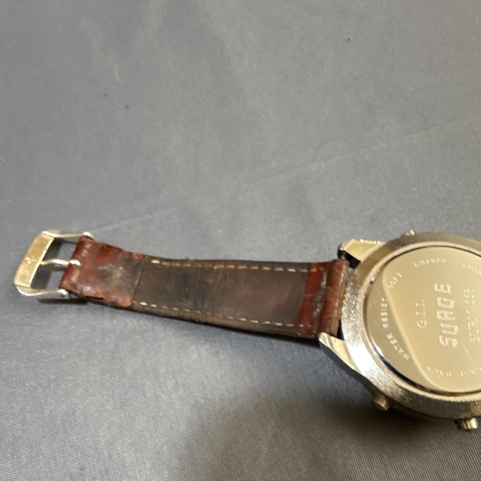 VINTAGE 80s G.I.I. SURGE WATCH SURM1558 RARE!! GLO WORKS! NEW BATTERY! (B23)