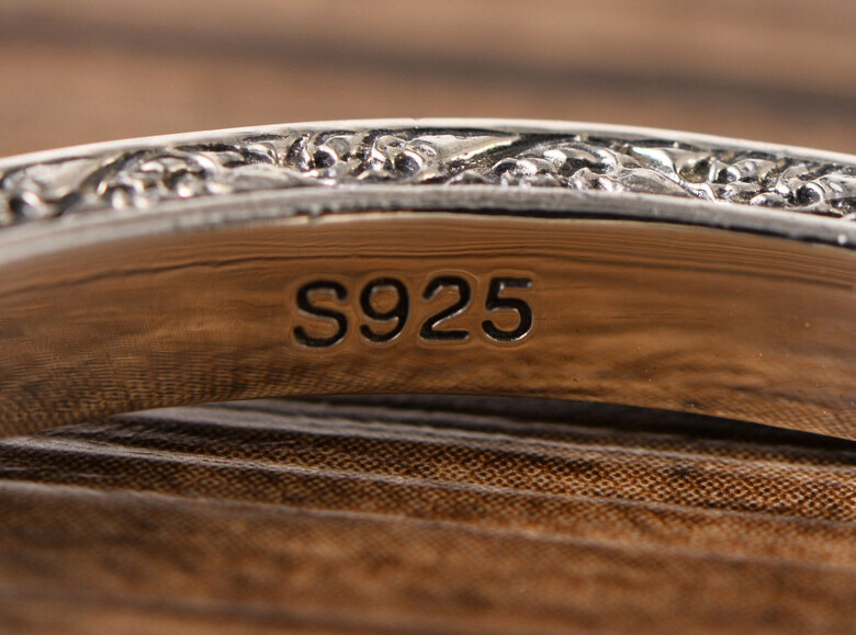 I01 Sterling Silver 925 Bangle with Small Turquoise