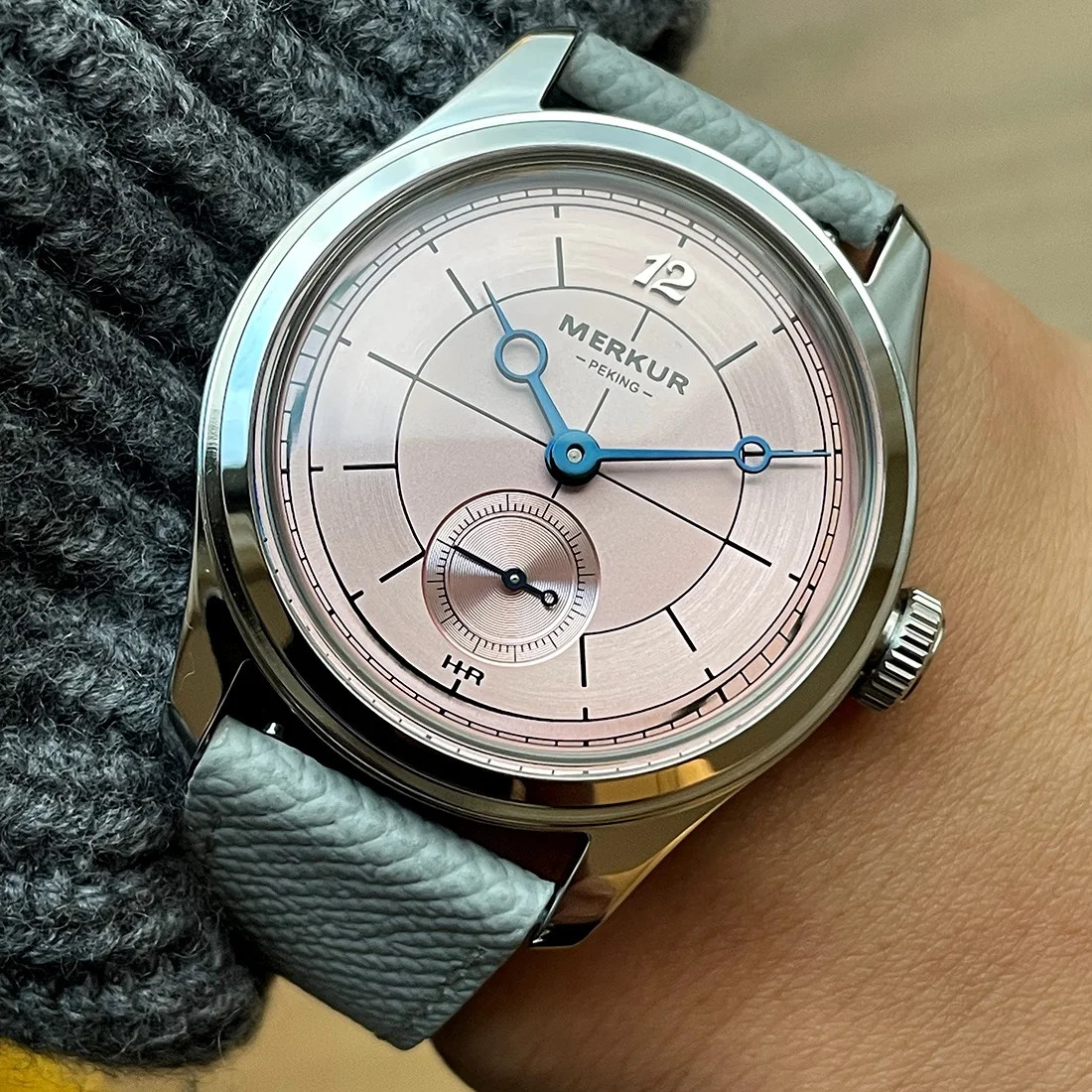 Merkur Jump Hour Watch Military Automatic ST17 Mechanical Vintage 38mm Steel Men