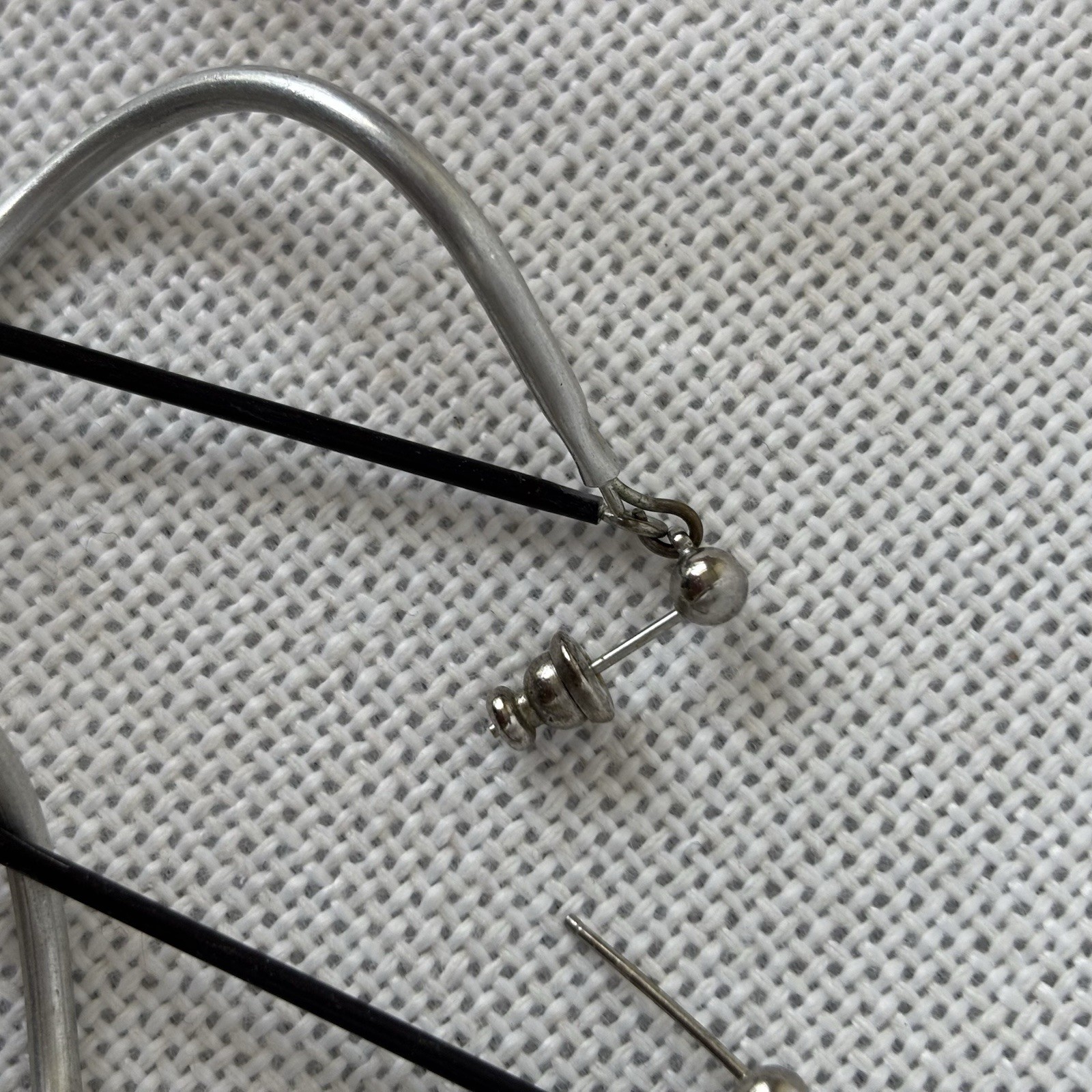 Set Of 4 Pairs Of Aluminum Dangle Earrings Artisan Made 1980’s