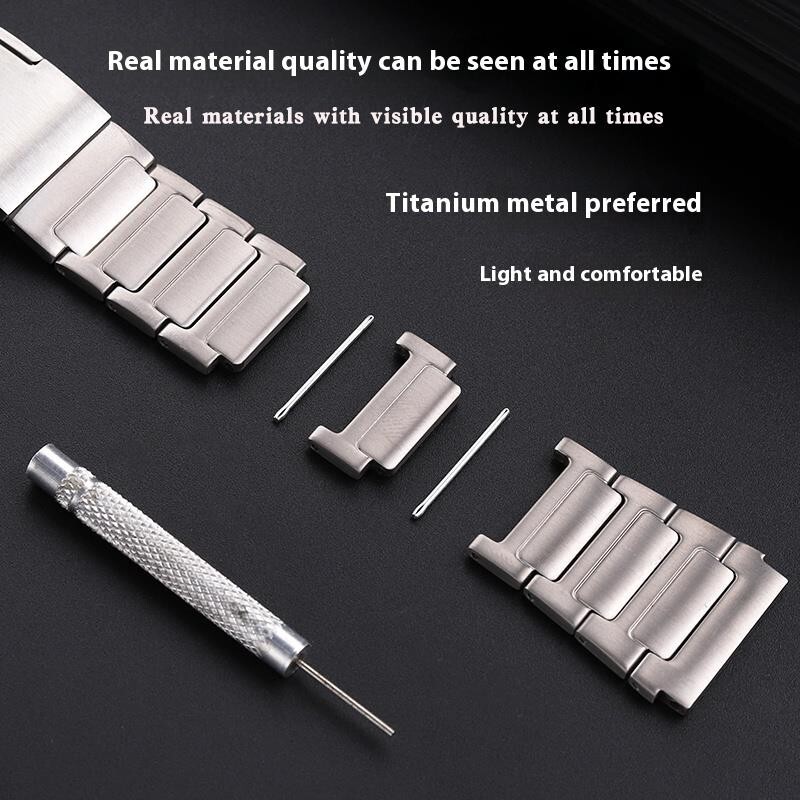 For Casio PROTREK PRW-60/61/50/70Y/30 Titanium Alloy WatchStrap Lightweight 23mm