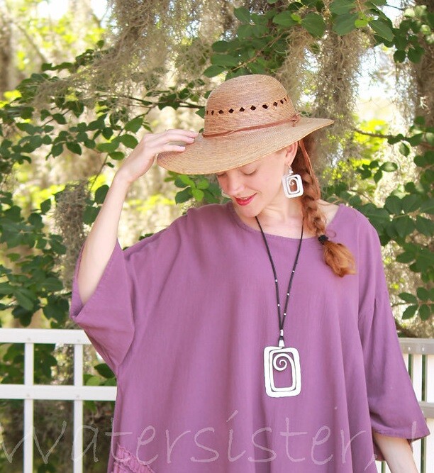 ANTIJOYAS Handmade ART-2-WEAR Hammered Aluminum TCHAI NECKLACE X-Large SAC53