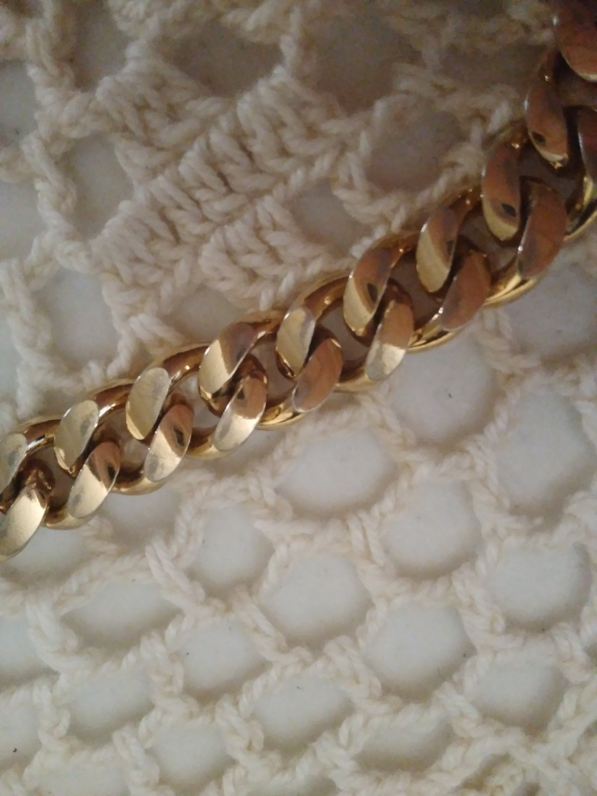 Monet Heavy Gold Tone Chain 8″ Bracelet