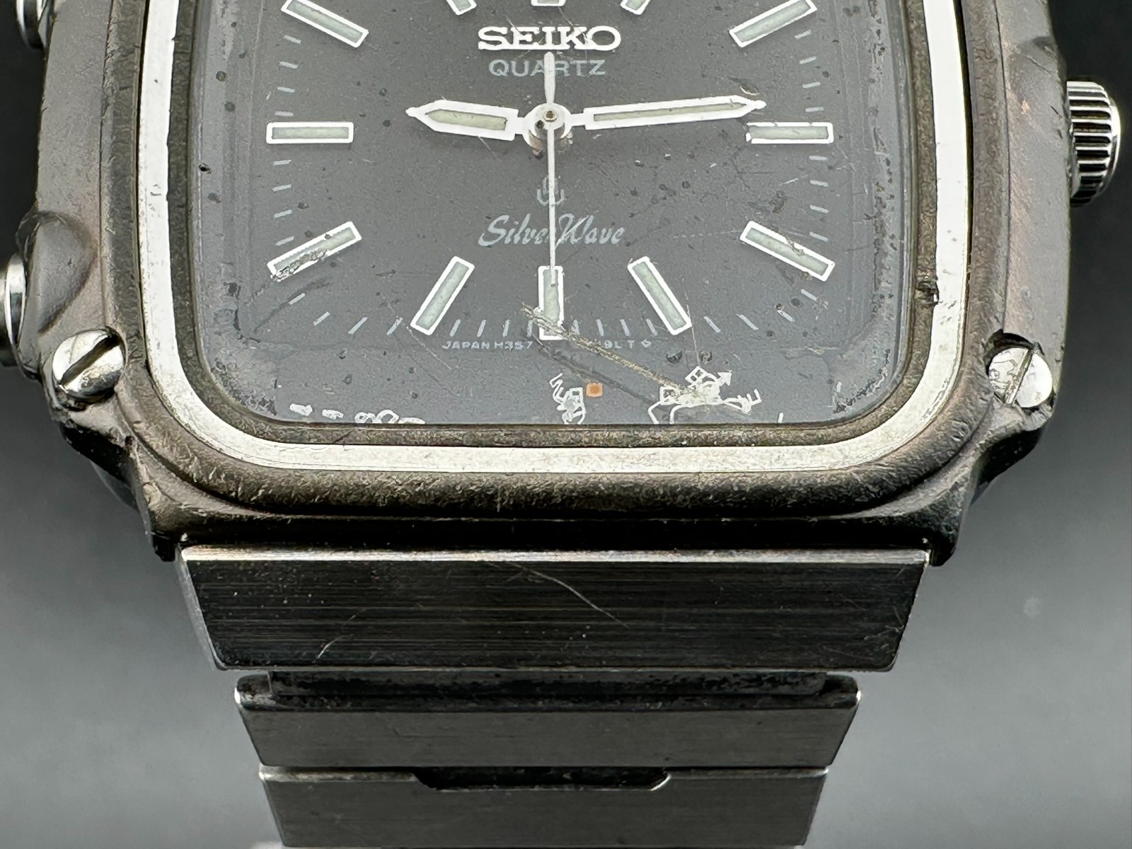 Seiko SilverWave Ana-Digi Men’s Black Dial Chrono Alarm Day Date 35mm H357-5120