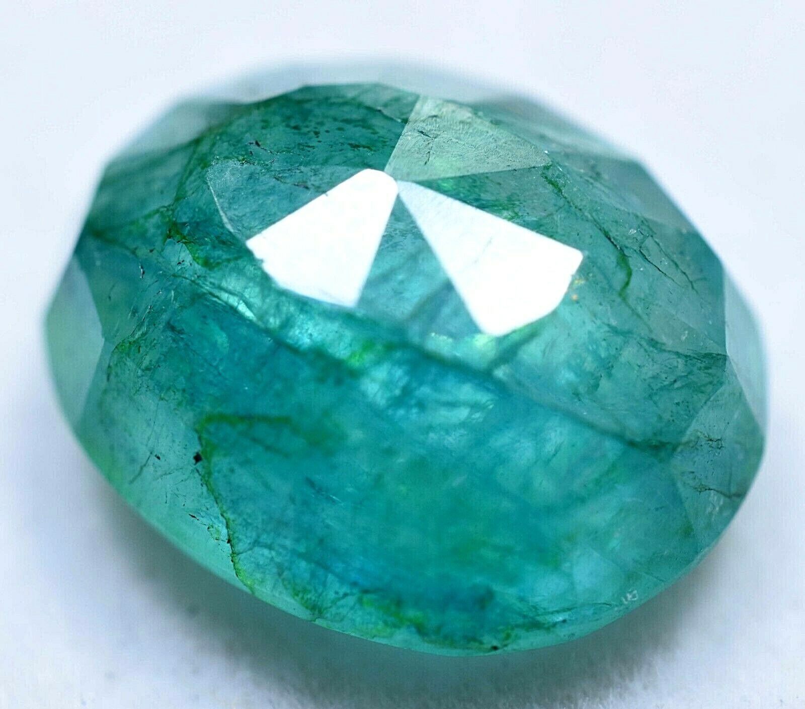 14.85 CT Natural Green Colombian Emerald Muzo GGL Certified Treated Gemstone