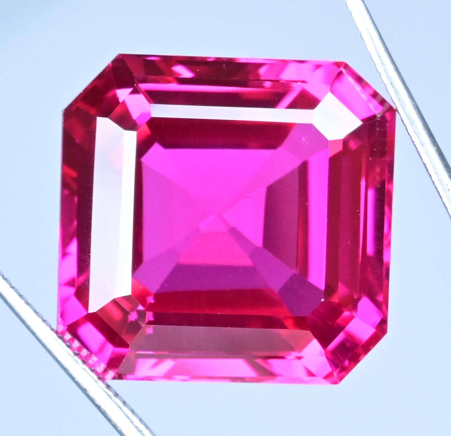 58.85 Ct Flawless Rare Natural Certified Mogok Red-Pink Ruby Octagon Gemstone
