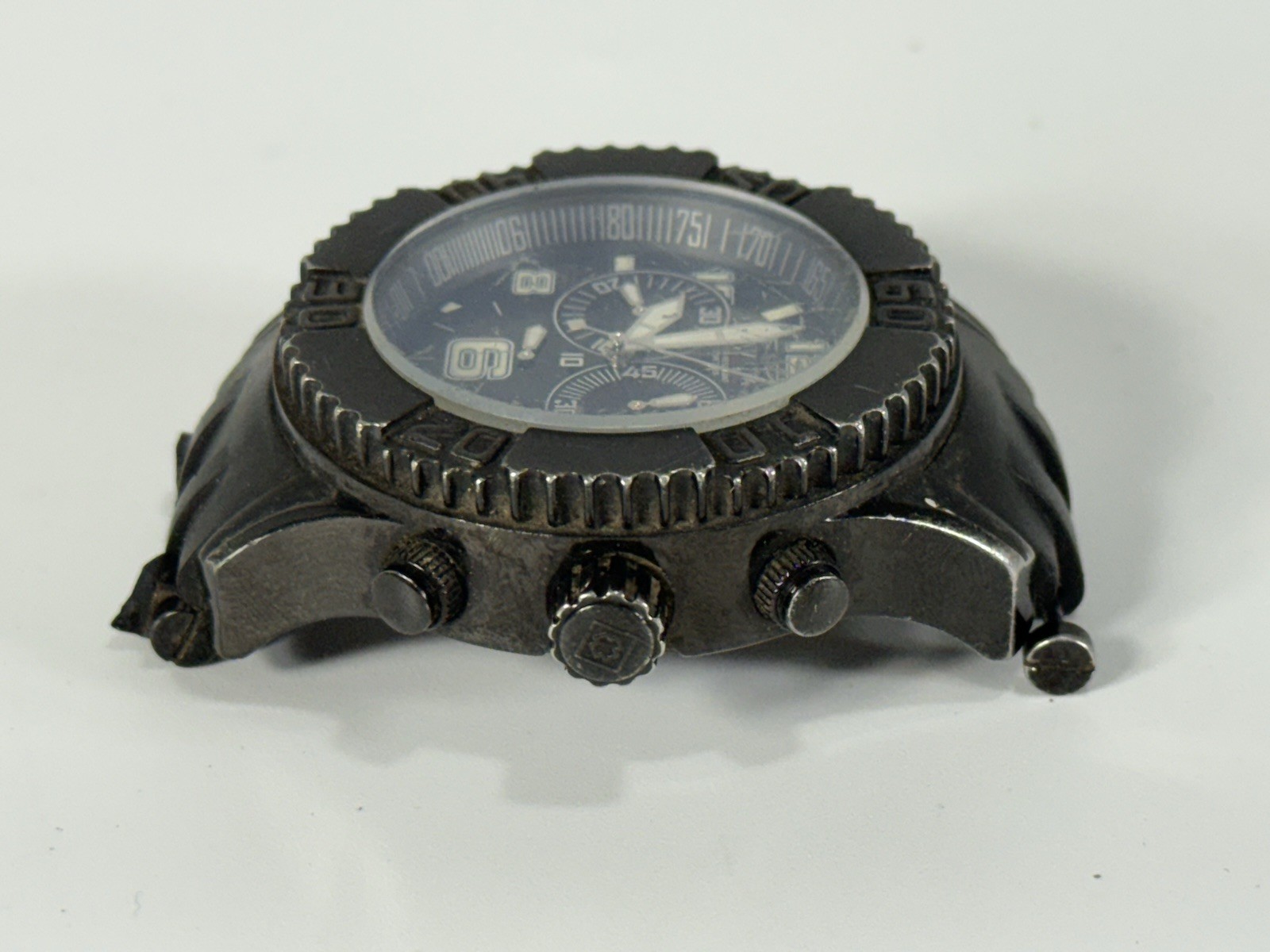 Invicta Sea Spider Model 6713 Men 50mm Black Stainless Steel Watch – No Band
