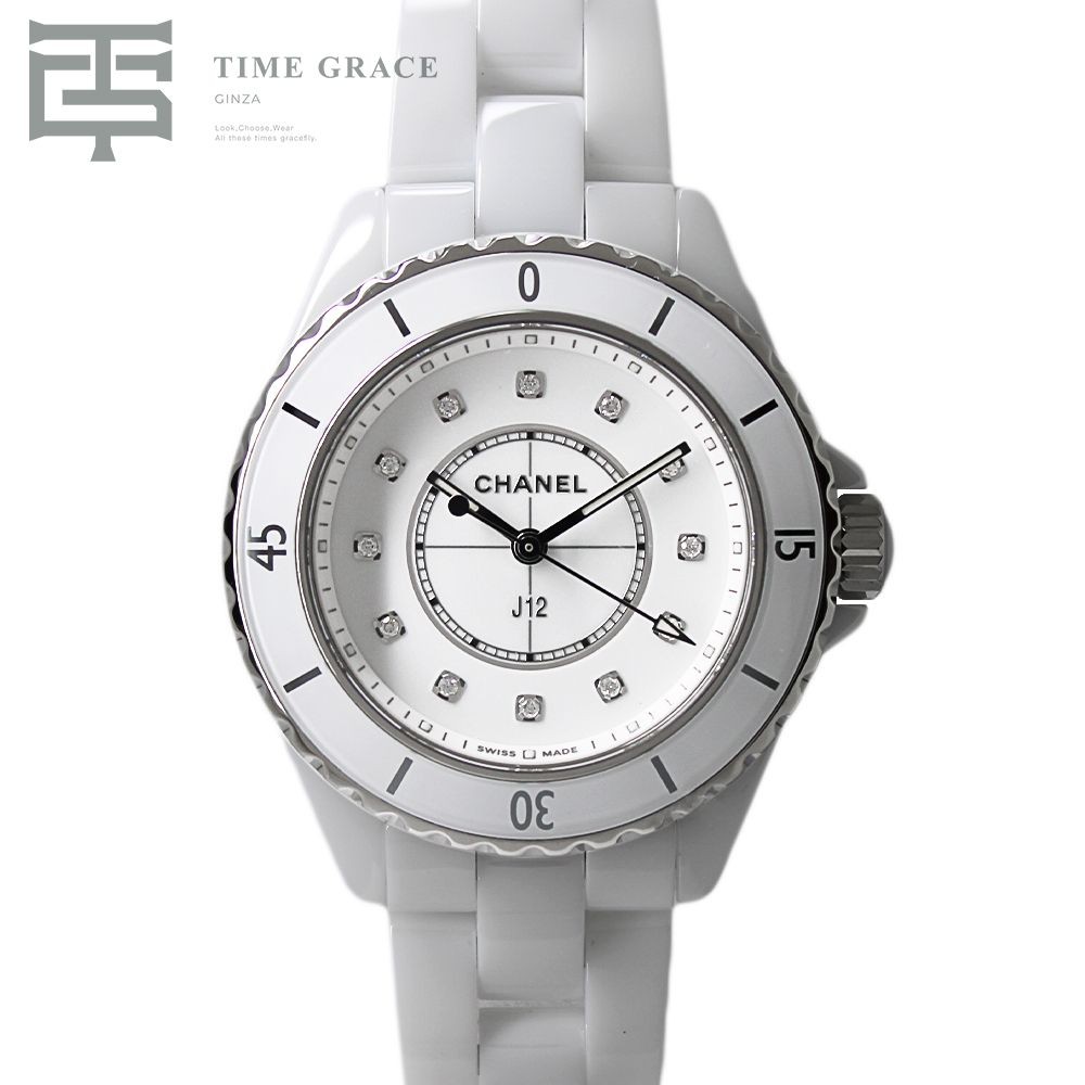 J12 (Chanel) 33mm H5703 black ladies Used