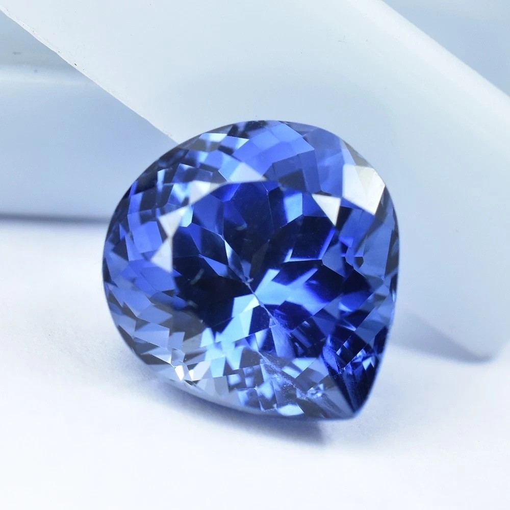 8.90 Ct Certified Natural Blue Tanzanite Pear Cut Jewelry Stone Pear Cut
