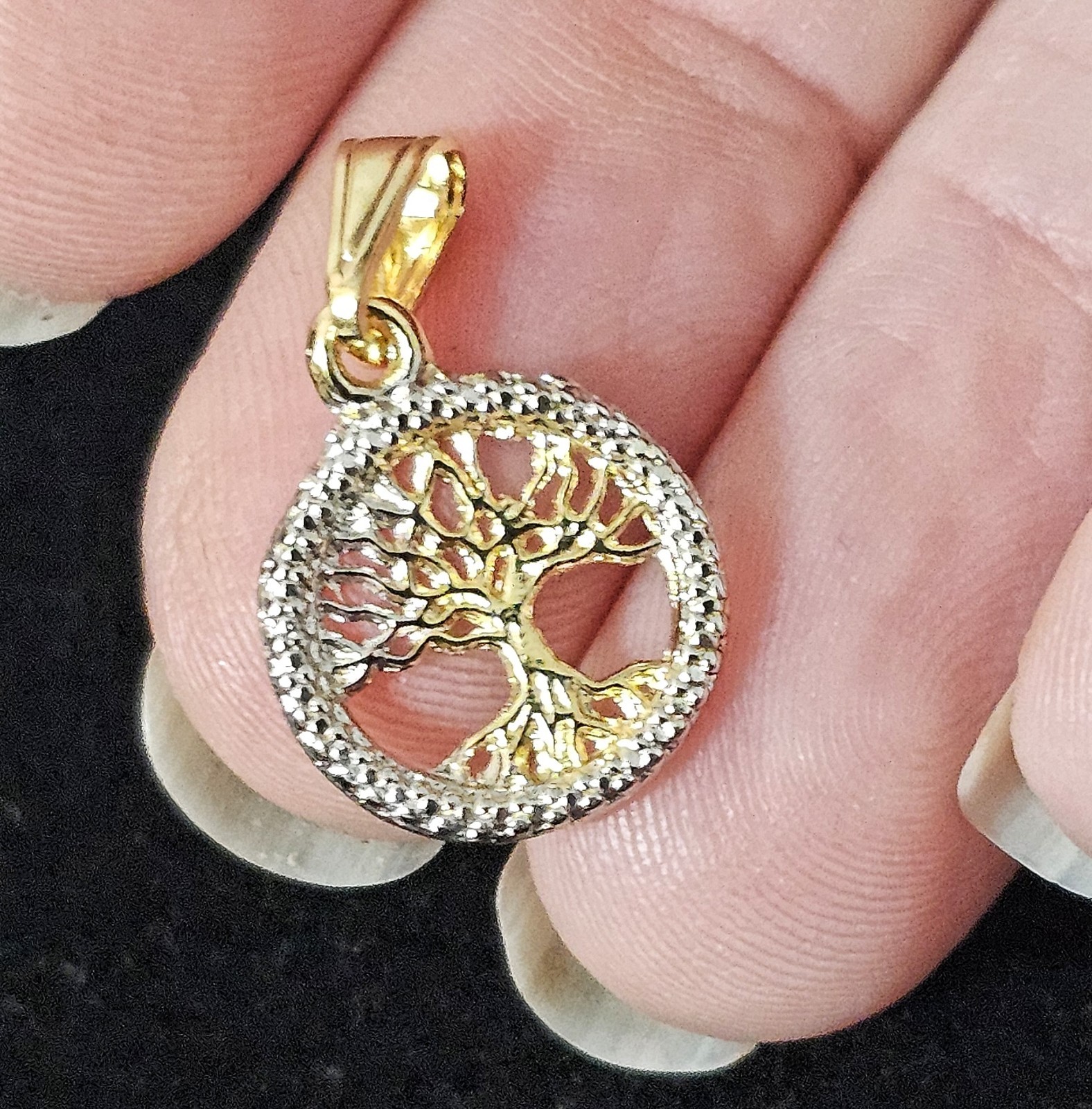18kt Yellow Gold Filled Tree Of Life Pendant