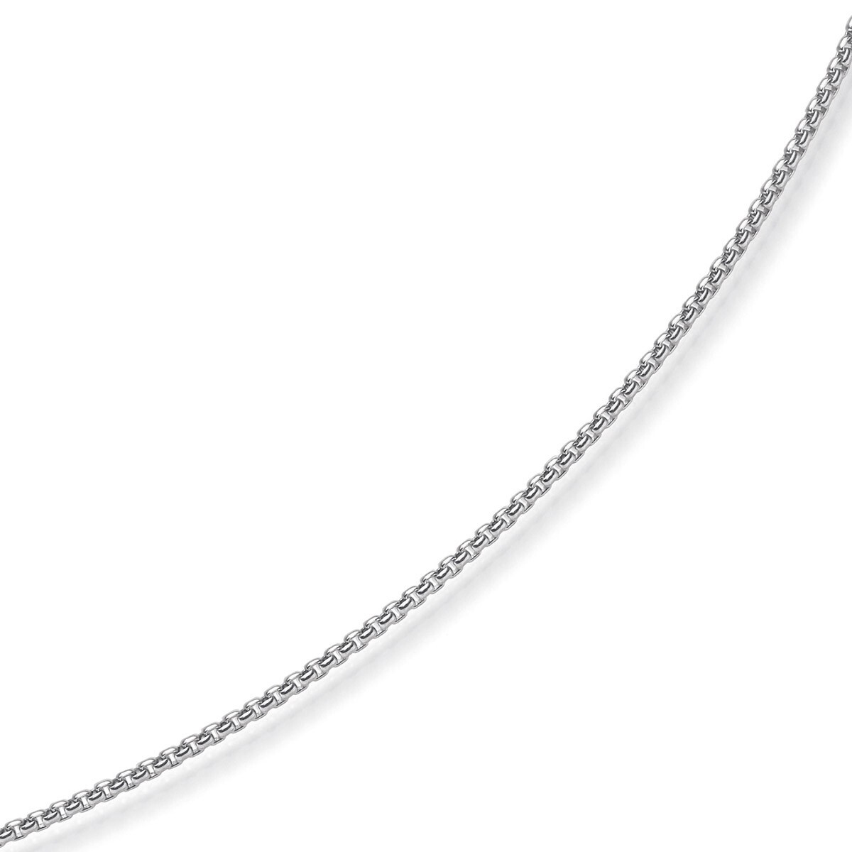 2mm Venetian chain round 585 gold white gold chain necklace 60cm women