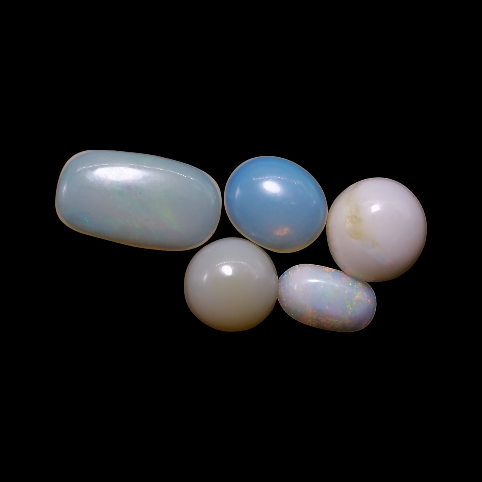 5 Pcs Lot Natural Fire Opal 3.00 Cts Wire Wrapped Cabochon 4X6X1 TO 6X10X2 MM