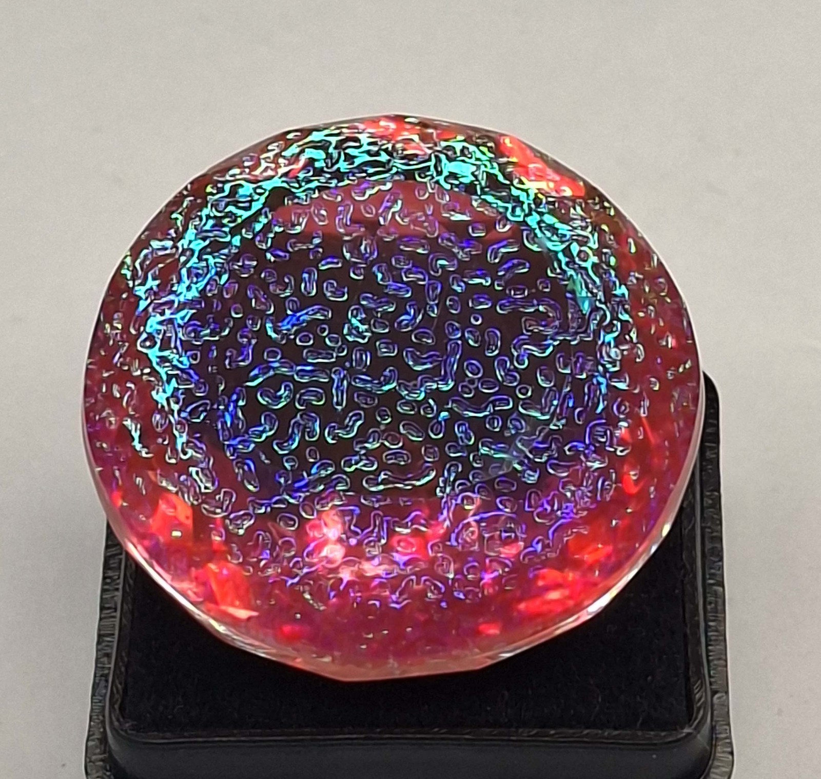 Monarch 72-74 Ct Fire Opal Round Cut Natural Certified Loose Gemstone RK1107