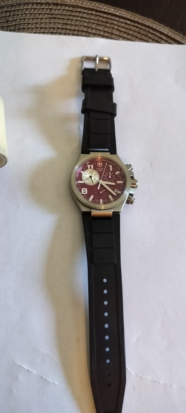 Beautiful Swiss Army Convoy Chronograph 241159. New Battery. 40-41mm X 12.9mm
