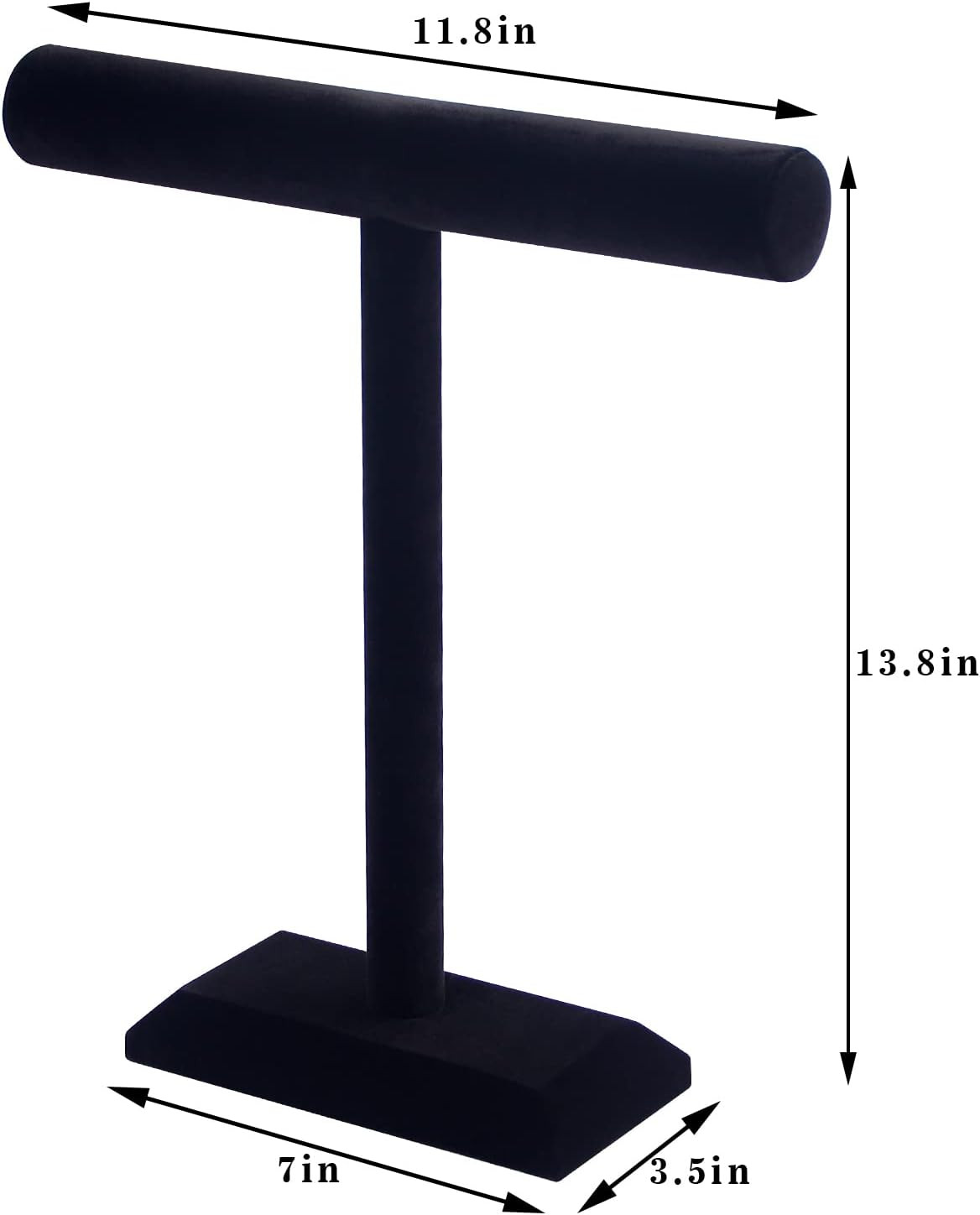 Pangkeep Necklace Holder,Black Velvet Jewelry Display Stand for Selling,13.8 Inc