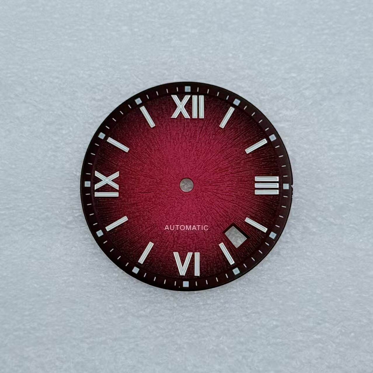 31.8mm Black Purple Watch Dial No Lume Fit NH35/36 Movements Watch Accessories
