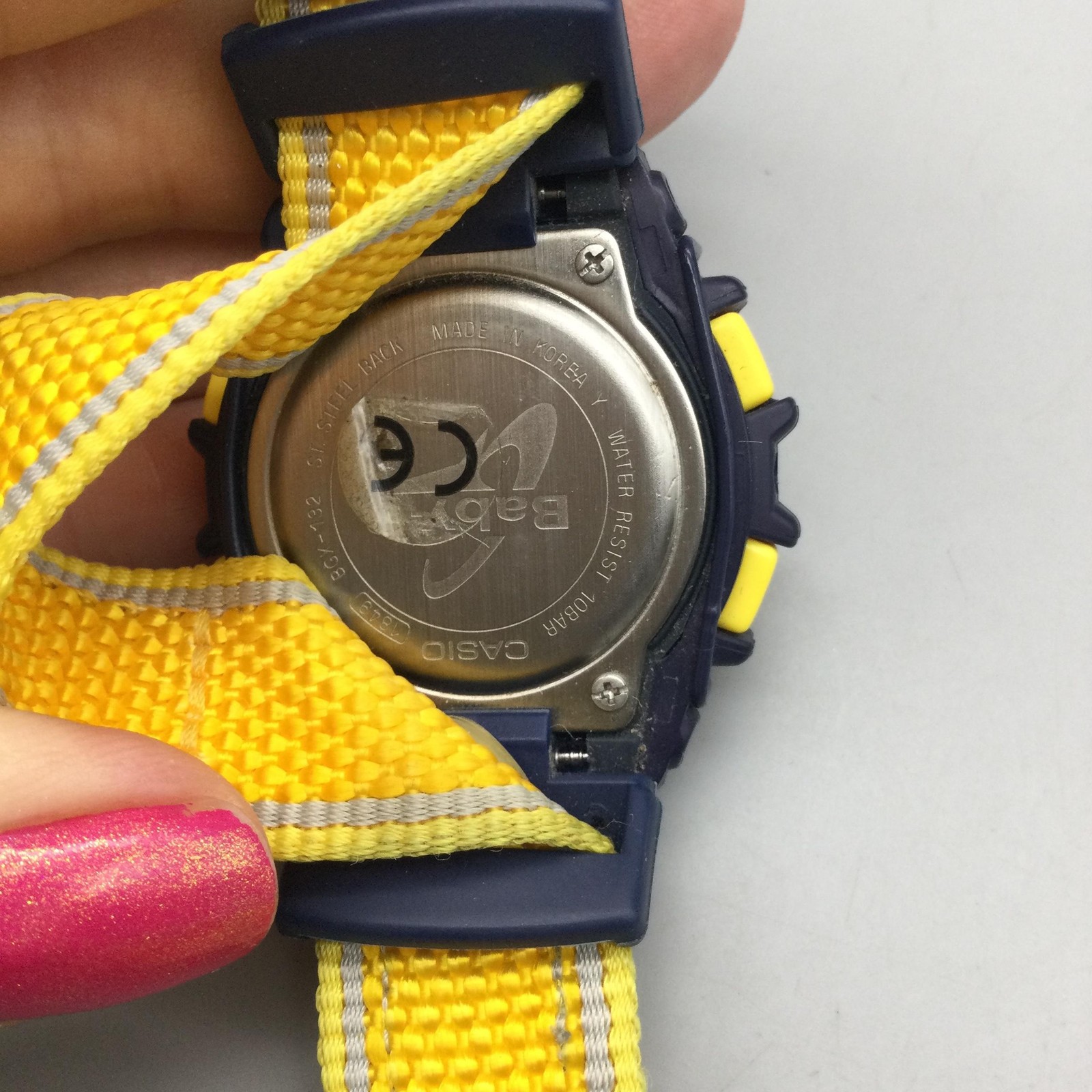 Casio Baby-G G-Lide BGX-132 Unisex Watch 39mm Yellow Blue Digital New Battery