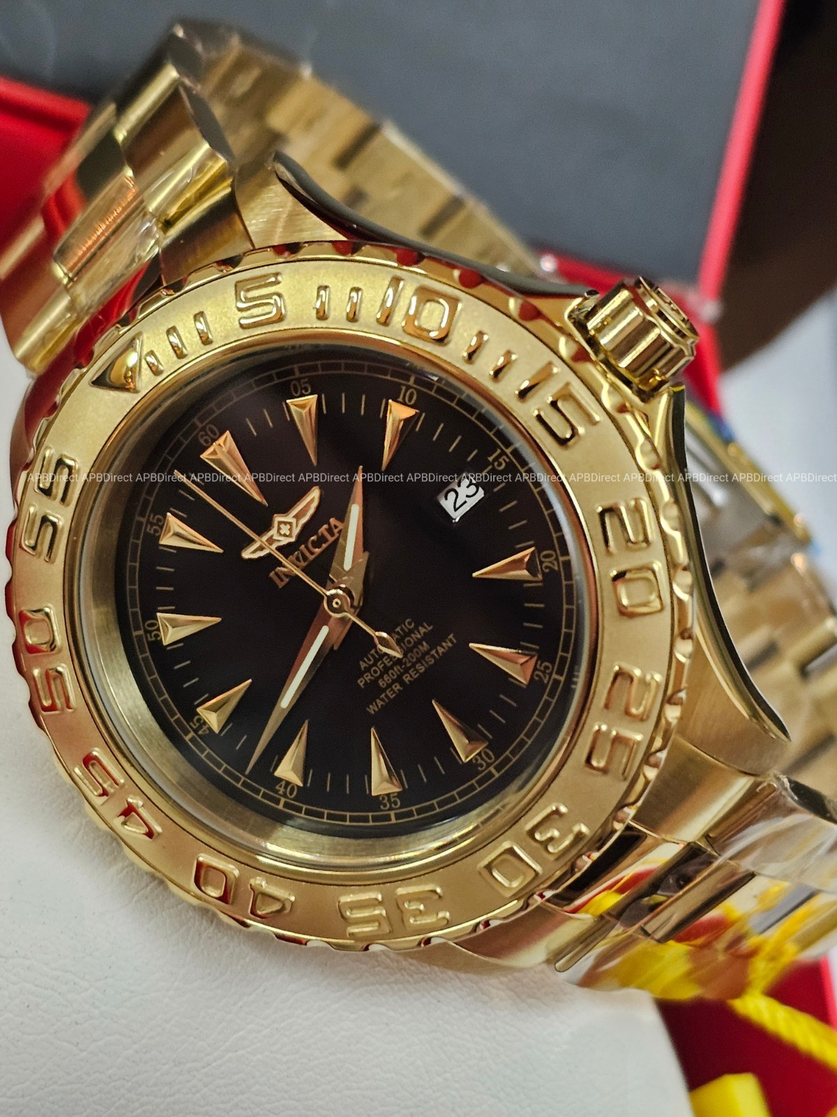 Invicta – Ocean Ghost Automatic – Gold Plated – Exhibition Caseback – mens watch
