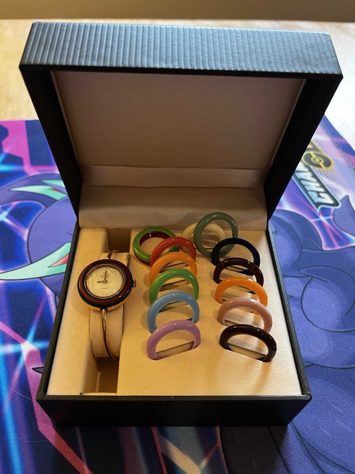 Vintage Gucci Change Bezel 11/12 12+ Colours Quartz Watch 1st Gen