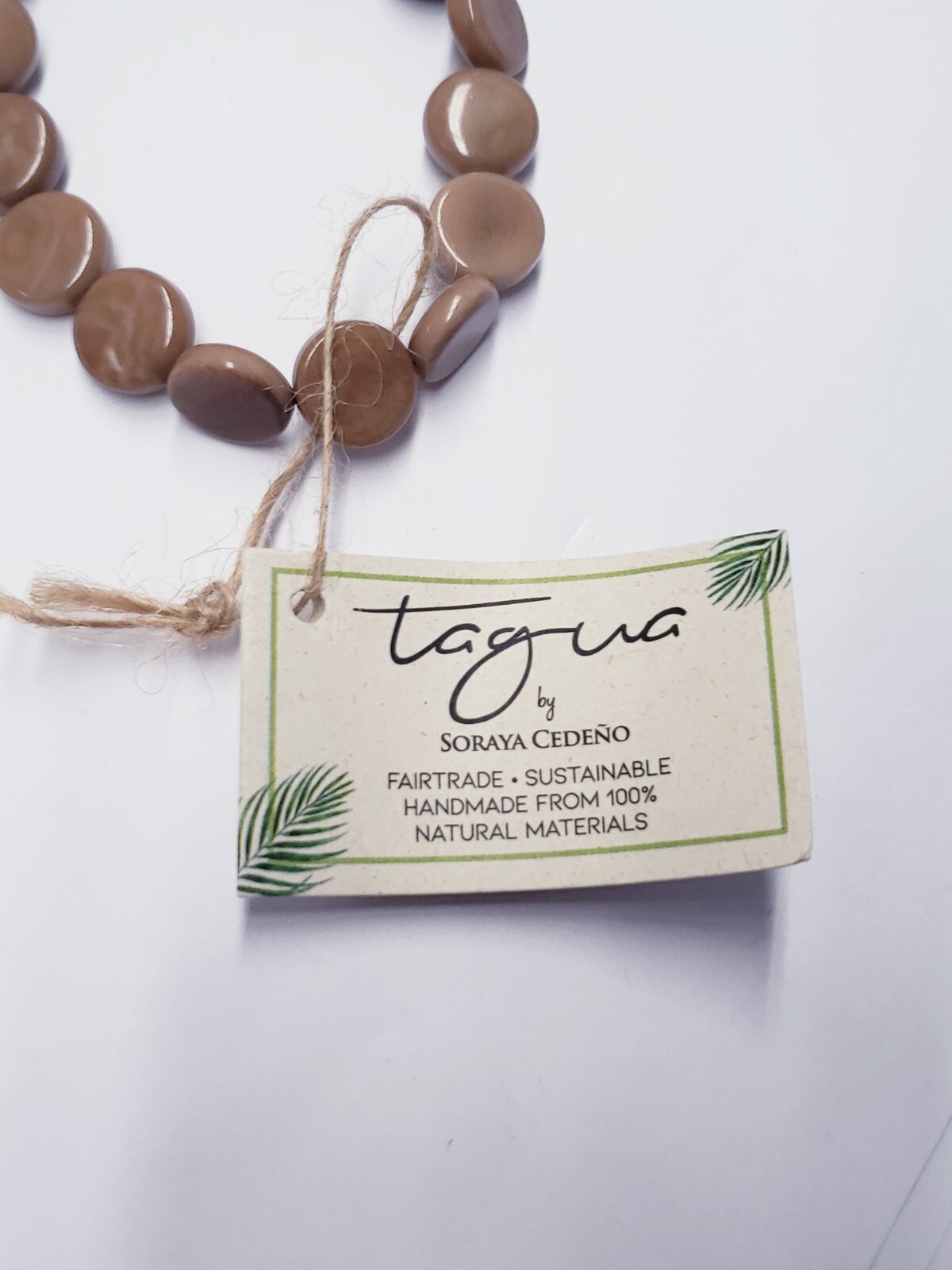 Tagua by Soraya Cedeno Sarita Bracelet Cafe con Leche 7″-7.5″ wrists