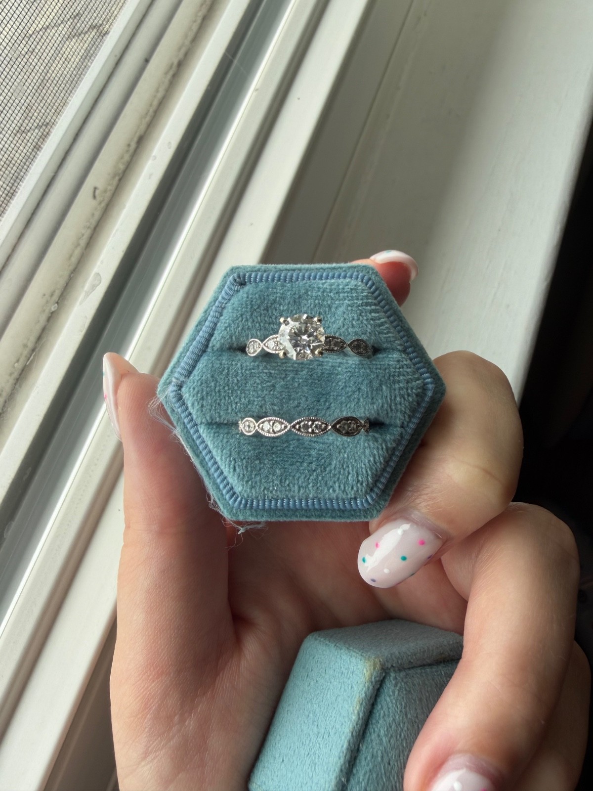 Stunning 1.30 ctw Lab-Grown Diamond Engagement Ring set in solid 14K White Gold