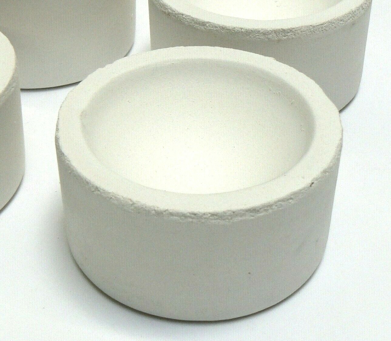 Crucible Dish 7oz Torch Melting Gold Silver Round Cup Ceramic 7 Toz Italy A-1