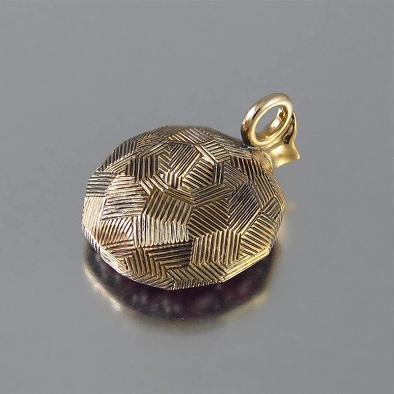 Garnet Style Pomegranate Necklace Gold Plated Pendant Women’s Fruit Jewelry