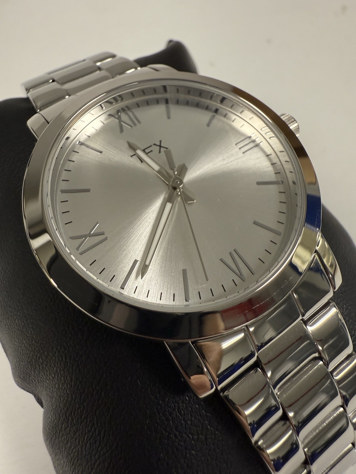 BULOVA TFX MENS SILVER STAINLESS STEEL, LUMINOUS HANDS, DRESS WATCH 36A104