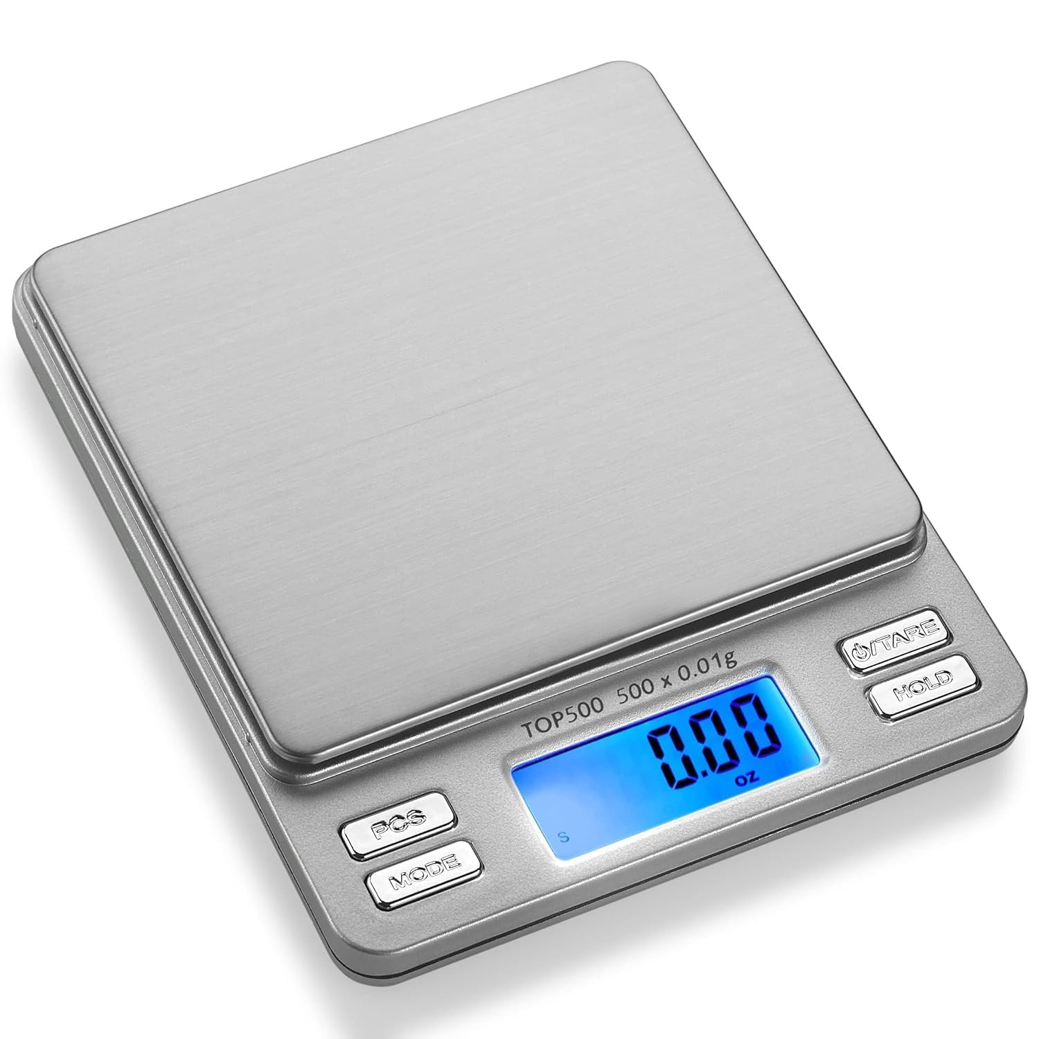 Smart Weigh Digital Pro Pocket Scale 500G X 0.01G – 6 Units: G, Oz, Gn, Ozt, DWT