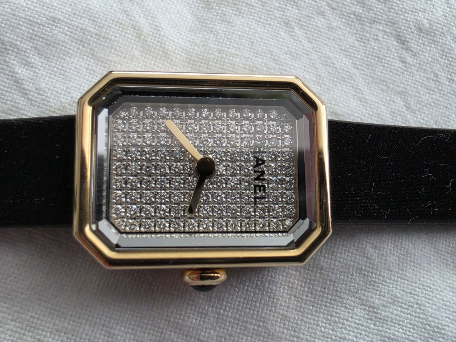 CHANEL Première Ribbon Watch 18K YG, Diamond Dial, 6mo old cost $12600