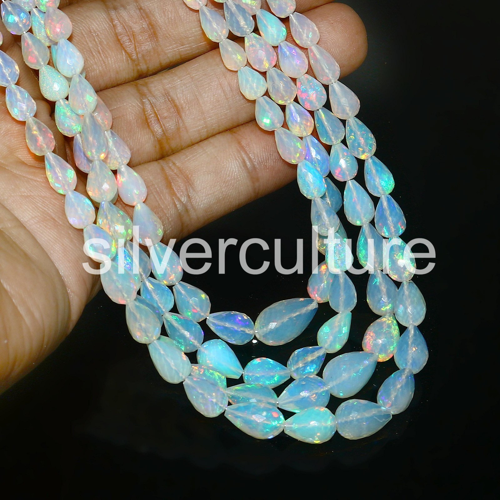 Top Quality Opal beads Teardrops Opal Bead Wedding necklace, Gift For Sister 359