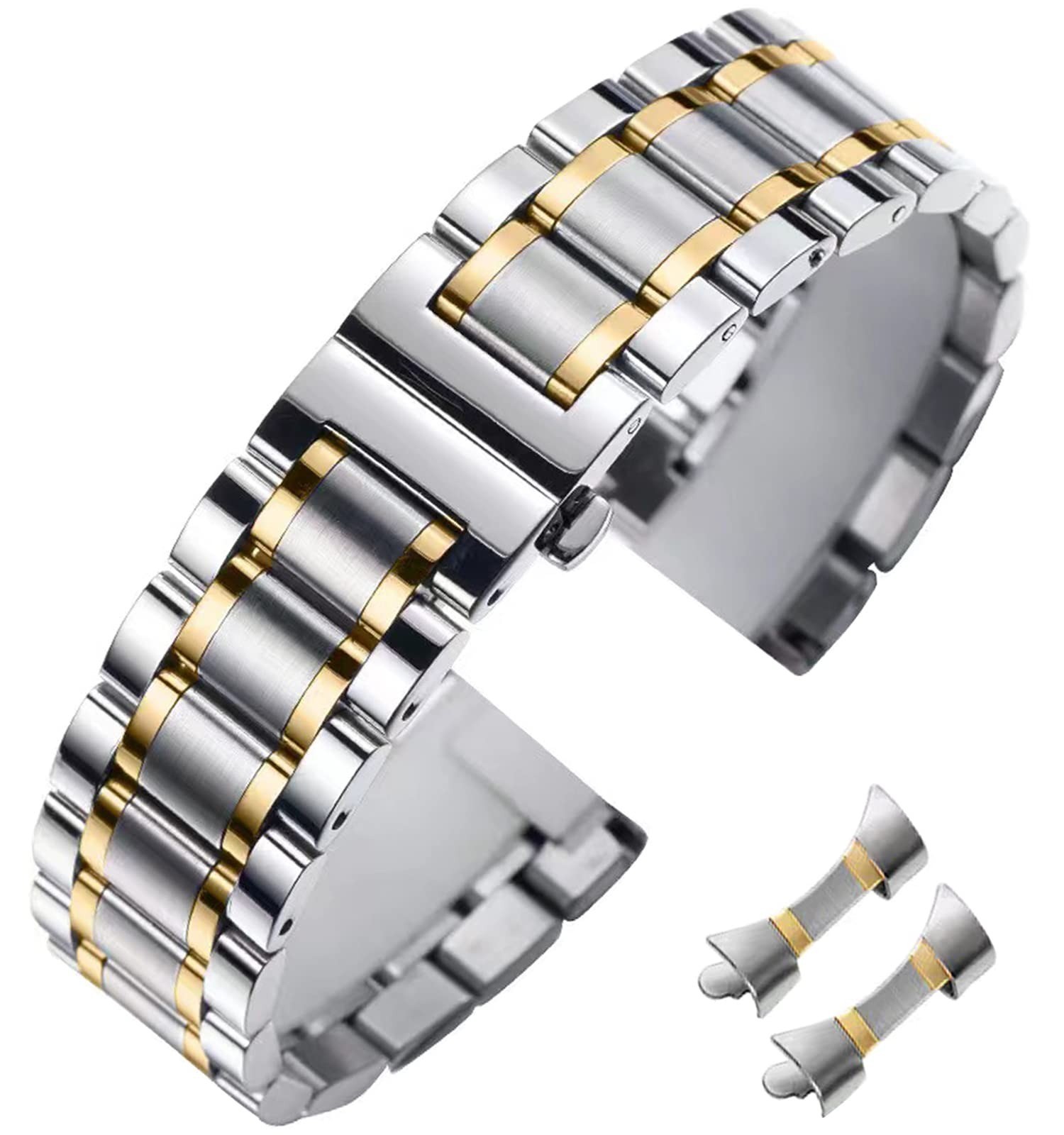 Universal Stainless Steel Watch Band 14mm-24mm Replacement Strap