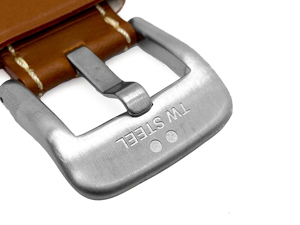 Original TW Steel Tan Leather 22mm Watch Band for TW Steel Canteen 45mm Watches