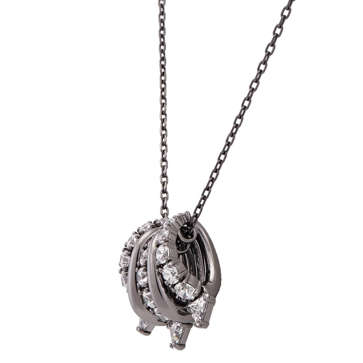 Swarovski Sublima Ruthenium Plated Crystal Necklace