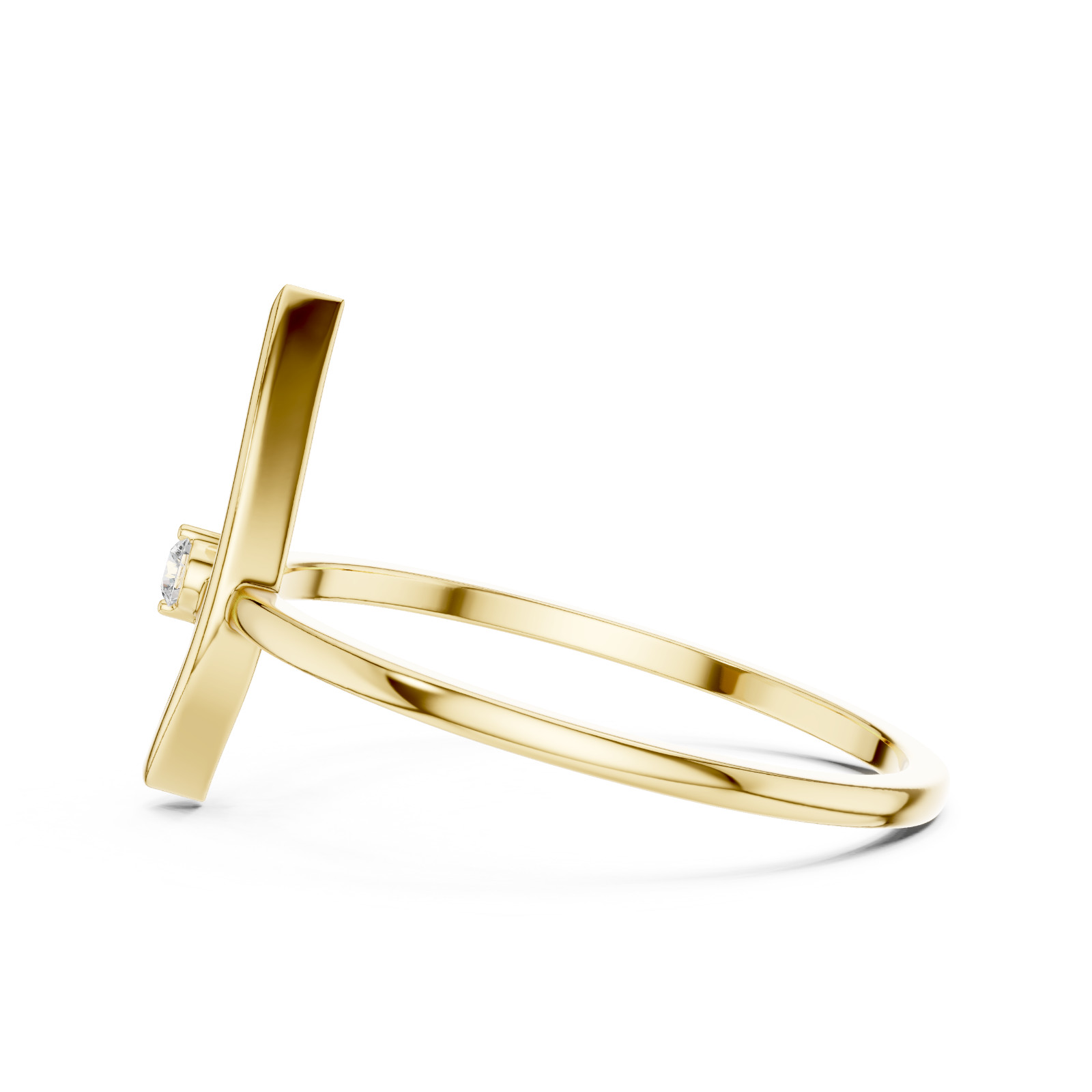 Round Natural Certified VVS1 D Diamond Designer Style Luxury Ring 14K Gold Over