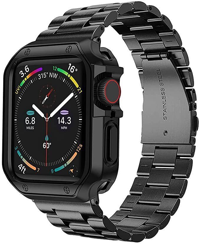 Stainless Steel Band Strap+TPU Case For Apple Watch Series 11 10 9 8 7 6 Ultra 3