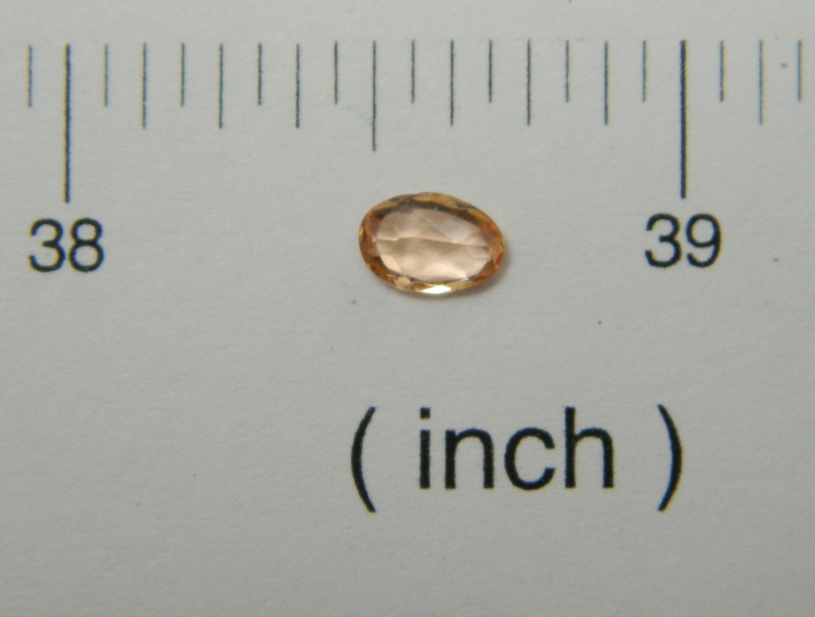 Imperial Topaz 0.47 Ct Clarity IF Oval Cut Natural Golden Brazil I029