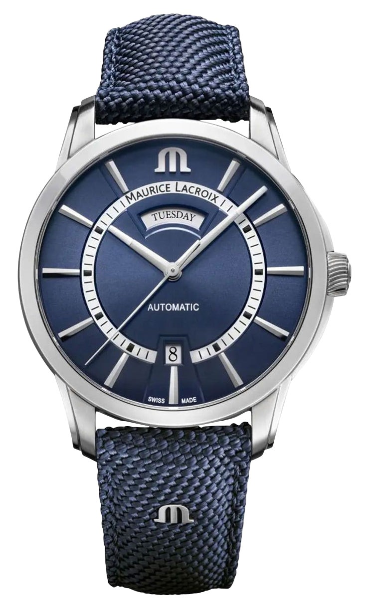 Maurice Lacroix Pontos Automatic Steel Nylon Day/Date Mens Watch PT6358SS0044314