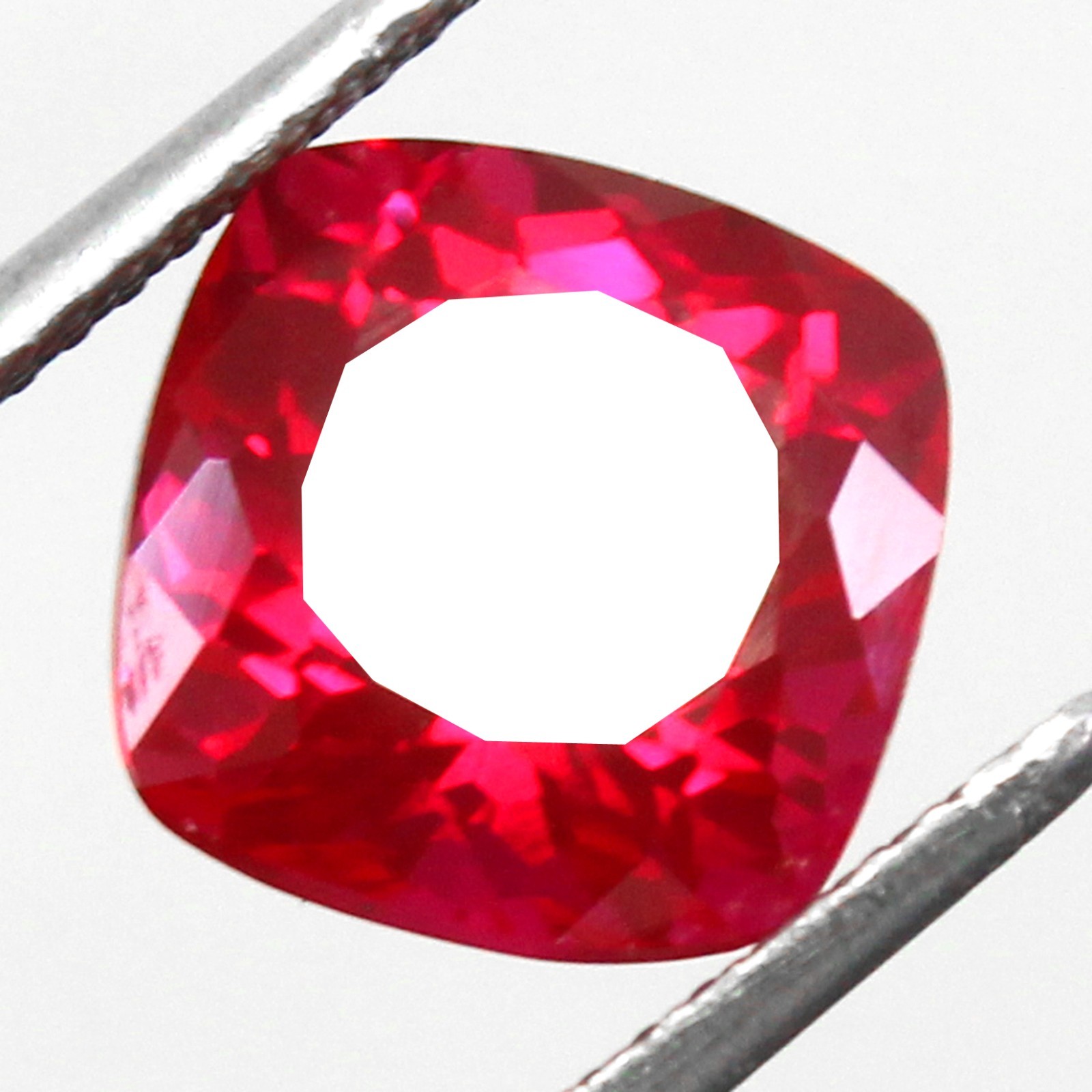 Natural 5.25 Ct Certified Mogok Pigeon Blood Red Ruby 9×9 MM Cushion Gemstone