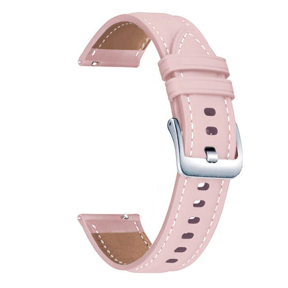 20mm Leather Strap For Samsung Galaxy Watch 7 6 4 44 40mm 5 Pro 45mm Active Band