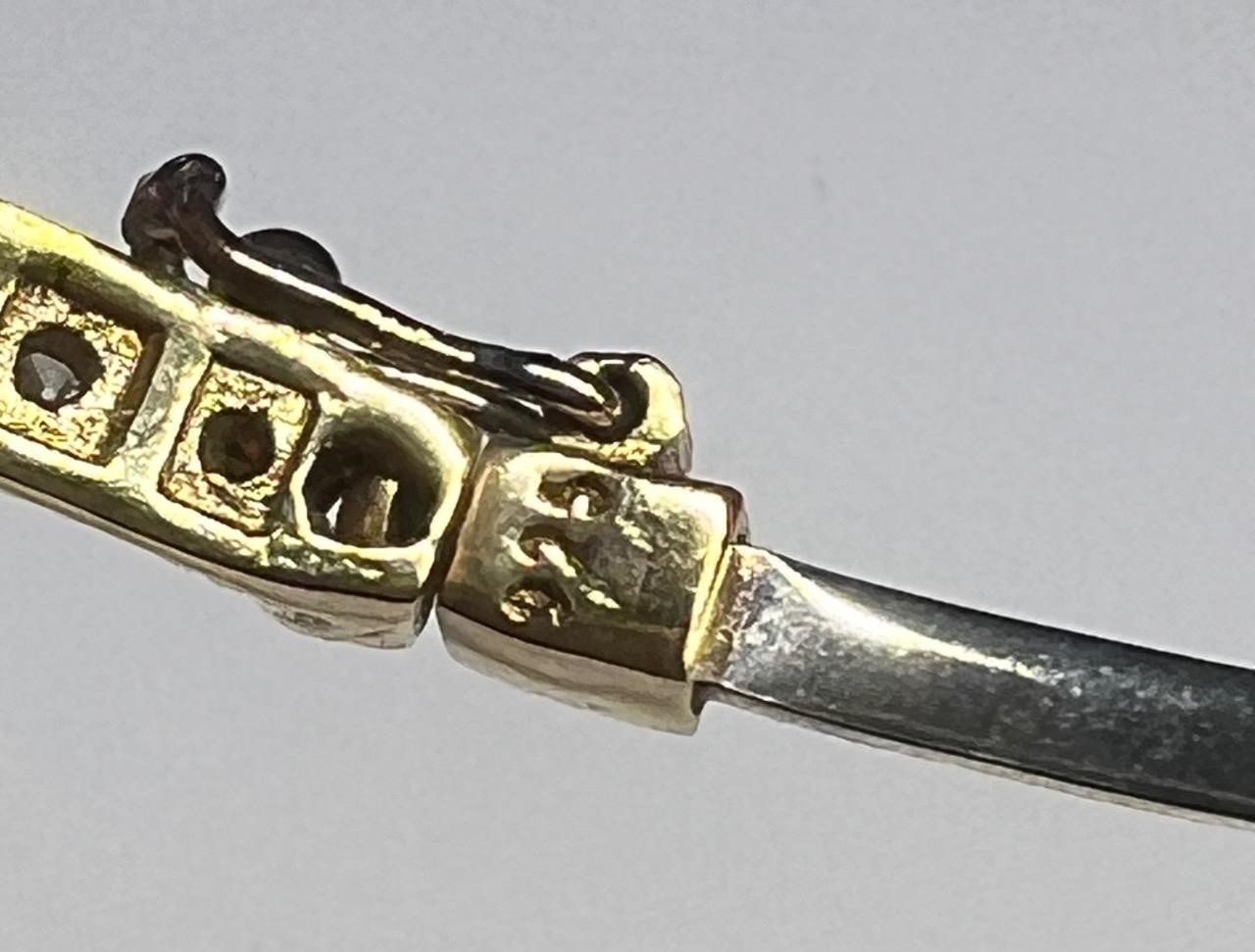 REAL Citrine & White Sapphire Snake Bracelet 14K Gold on SOLID 925 Egyptian Rev
