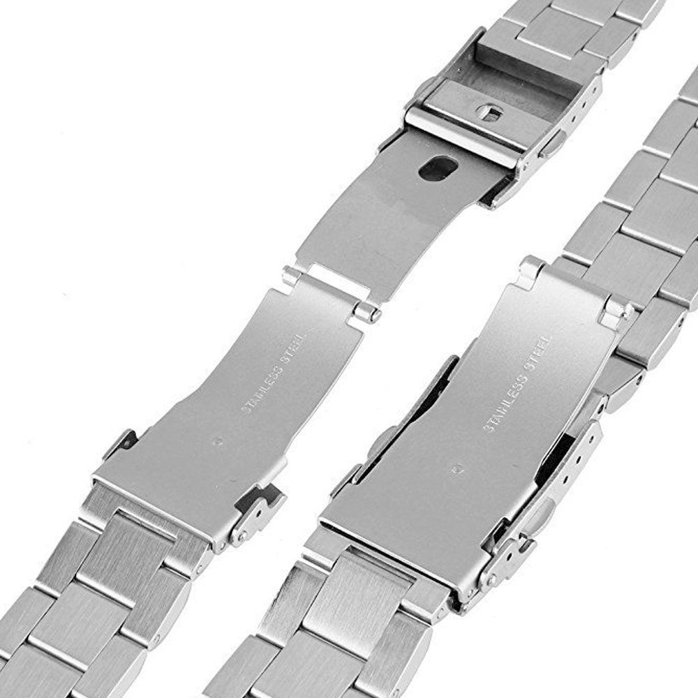 New 18 20 21 22 24 mm Stainless Steel Watch Bands Brushed Finish Watch Strap