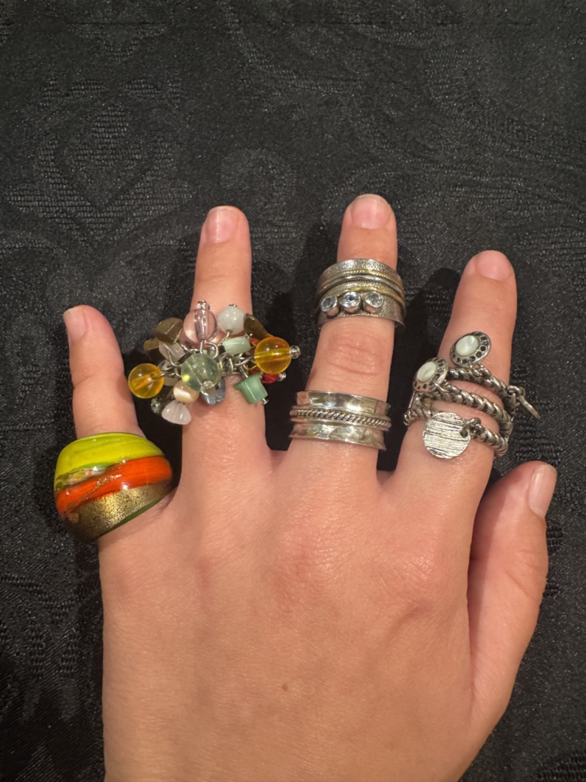 34 Piece Lot of Boho Vintage to Modern Jewelry (.925, Paparazzi, Peyote Bird)