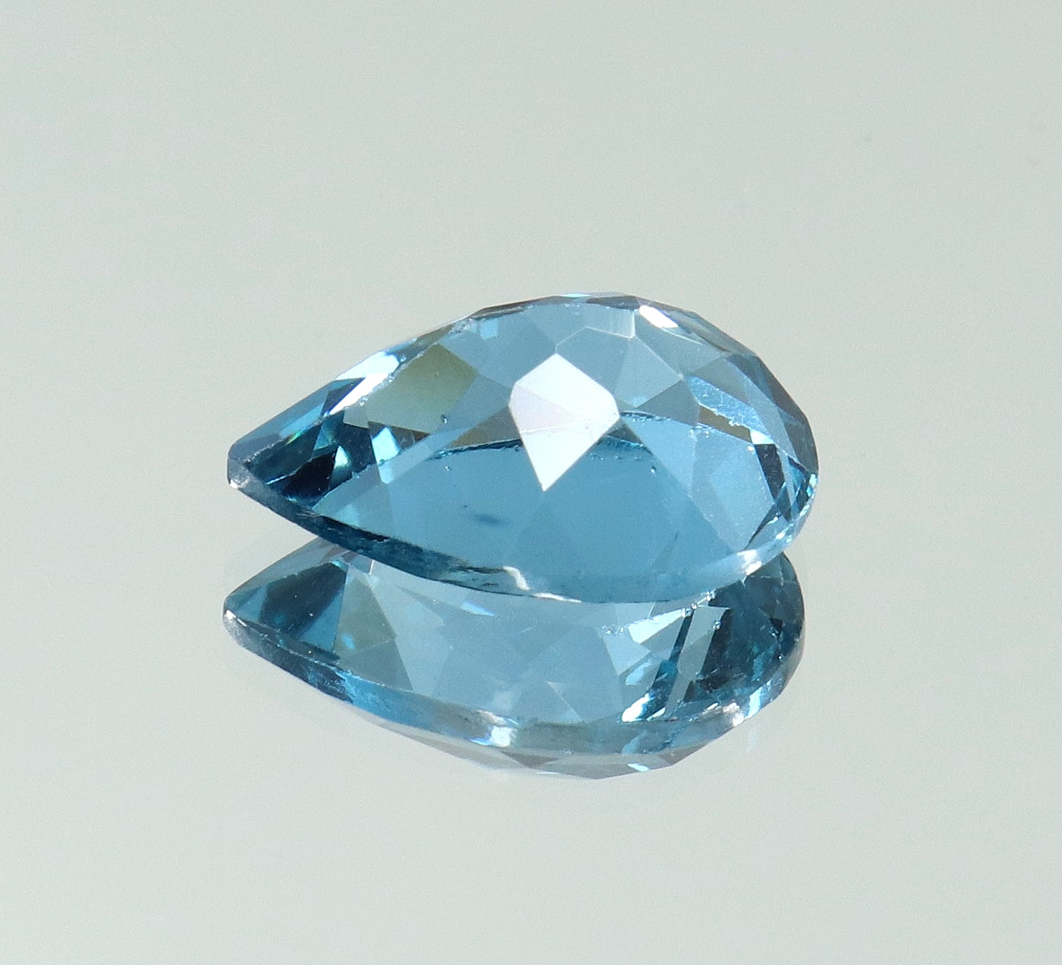 Natural 6.20 Ct Museum Blue Aquamarine Pear Cut Certified Loose Gemstone