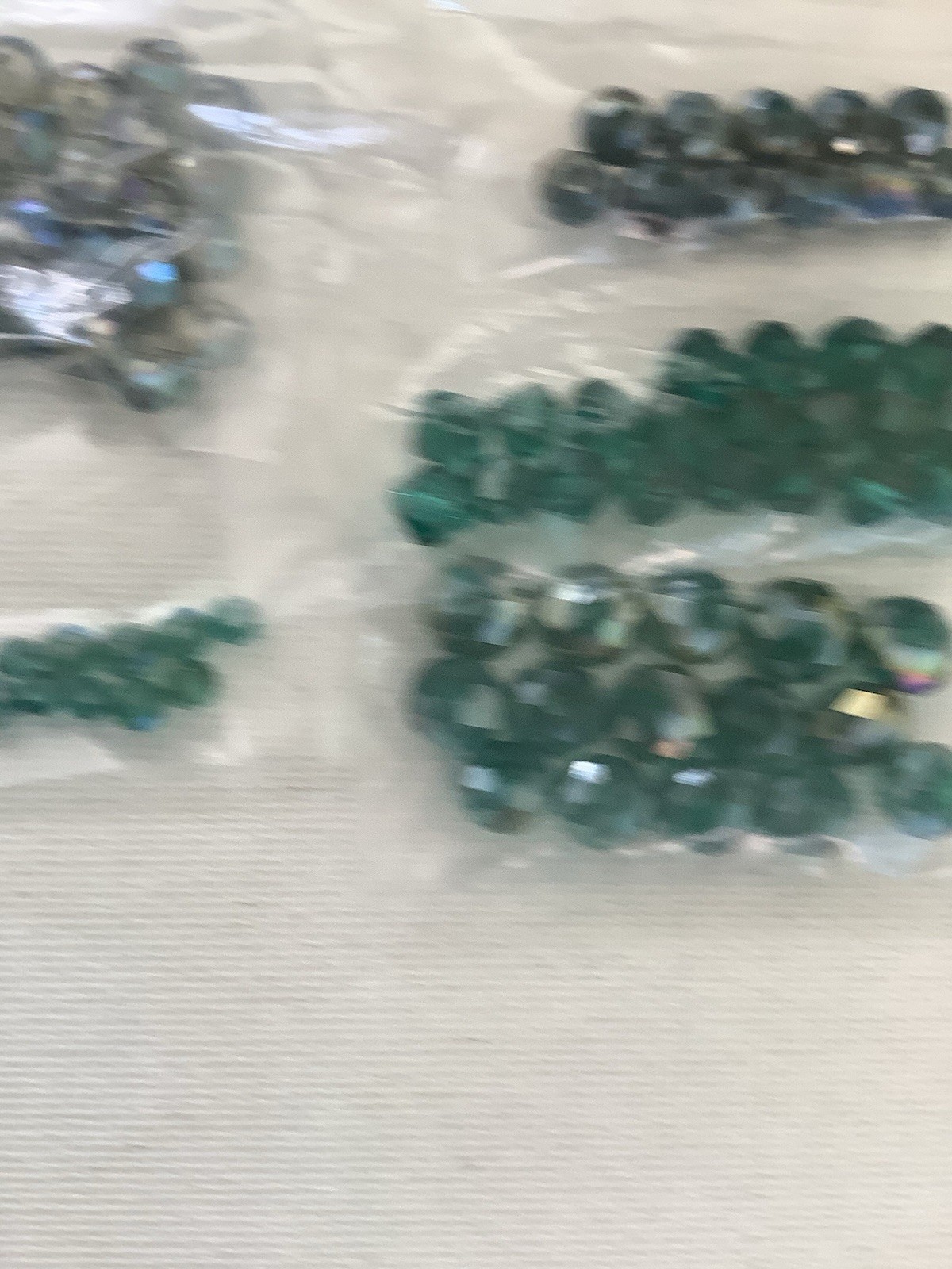 Blue and teal crystals, various sizes, loose stones, jewelry supplies