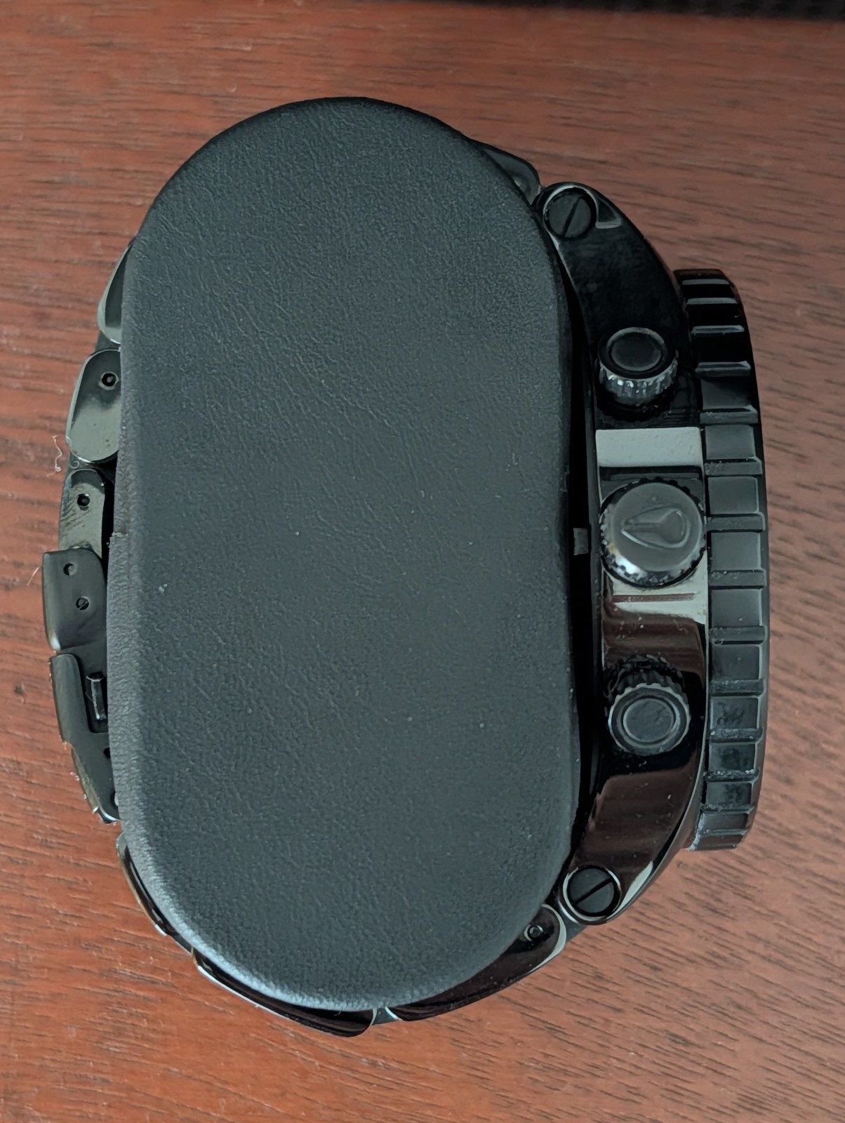 Nixon 51-30 Chrono Matte Black Rose Gold Stainless Steel Bracelet Watch 51mm