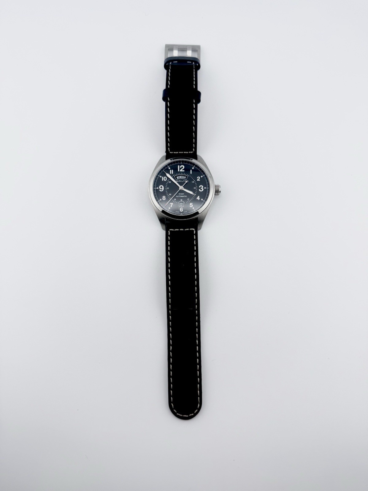 Hamilton Khaki Field Day Date H70505733 42mm Black Dial Automatic Watch w/ Box