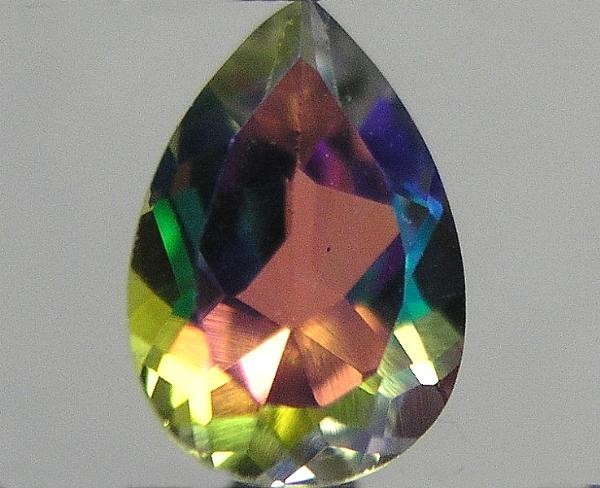 Moonglow Orange Mystic Topaz 10mm x 7mm Pear Cut Gemstone – 2.30 ctw