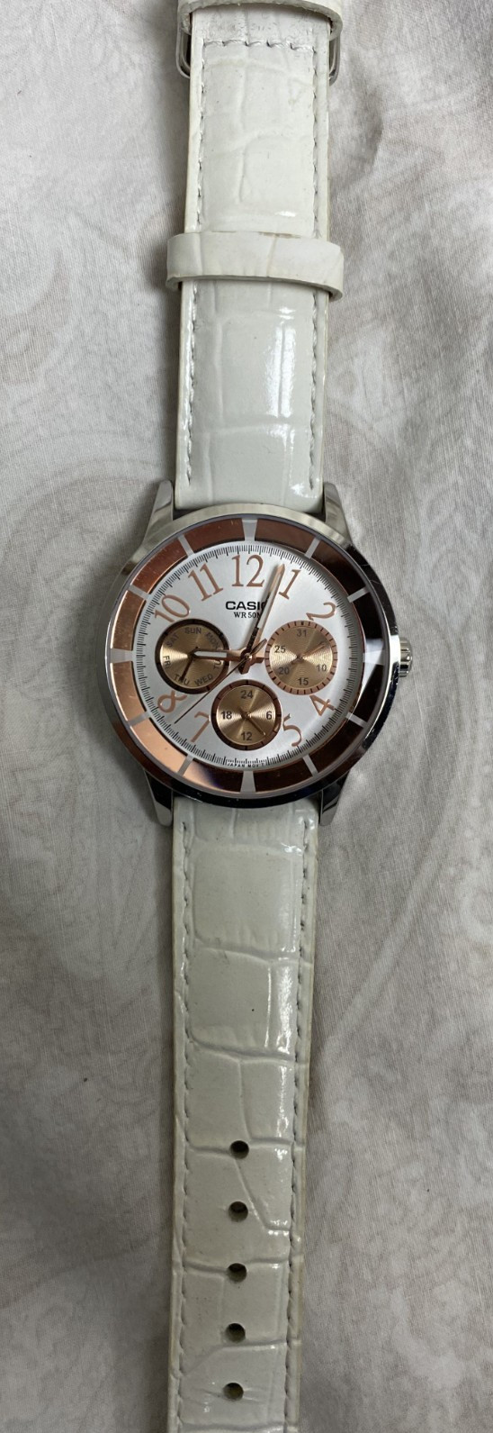CASIO ROSE GOLD WOMENS WR 50M (5 BAR 5420- LTP 2084) H150